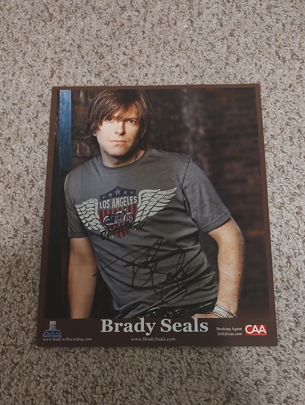 Brady Seals Autograph Photo